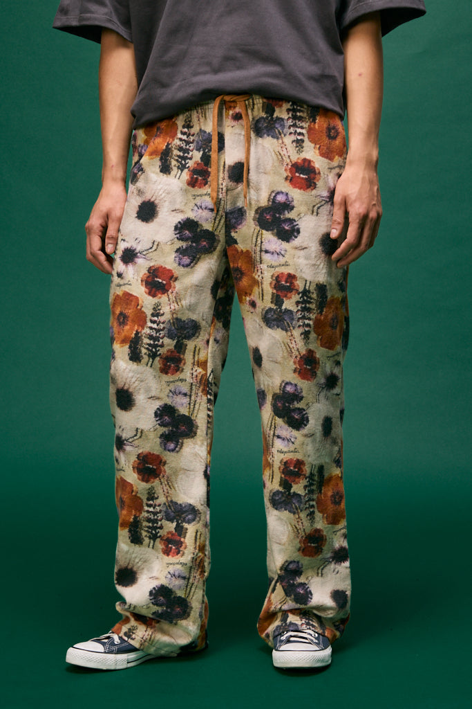 PANTALÓN ESTAMPADO FLORAL GLITCH