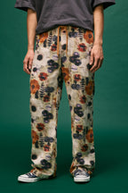 PANTALÓN ESTAMPADO FLORAL GLITCH