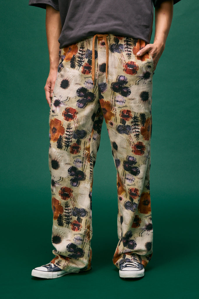 PANTALÓN ESTAMPADO FLORAL GLITCH