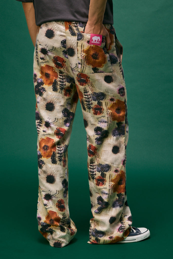 PANTALÓN ESTAMPADO FLORAL GLITCH
