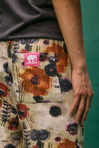 PANTALÓN ESTAMPADO FLORAL GLITCH