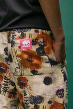 PANTALÓN ESTAMPADO FLORAL GLITCH