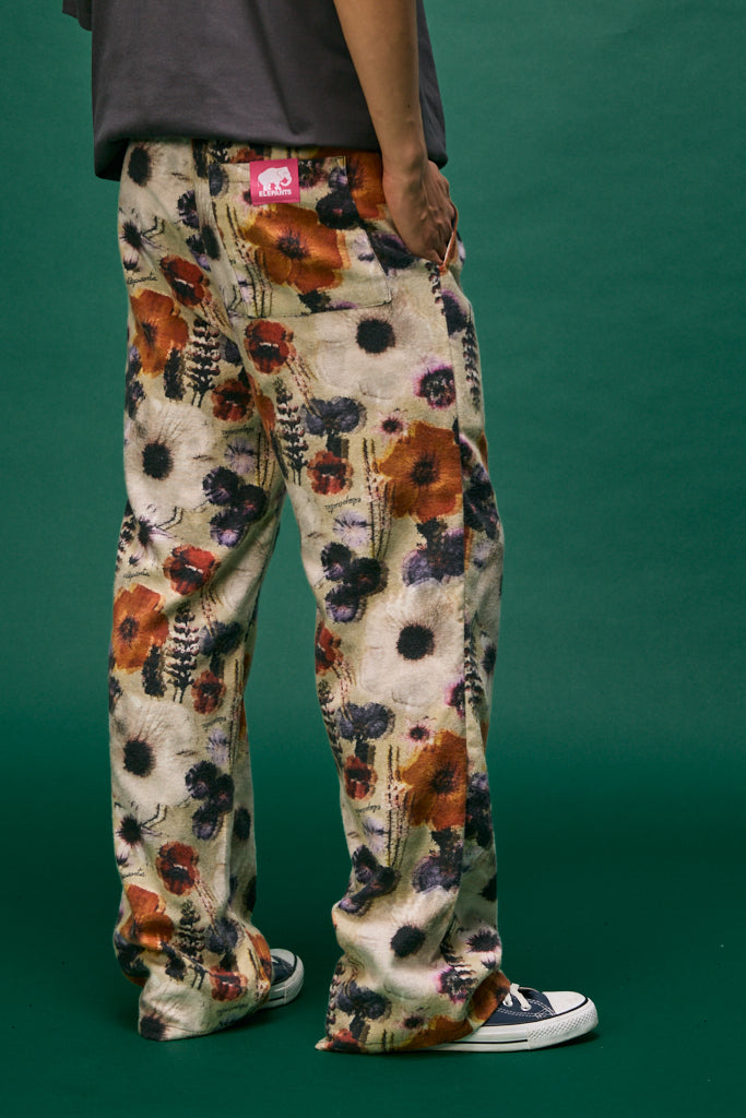 PANTALÓN ESTAMPADO FLORAL GLITCH