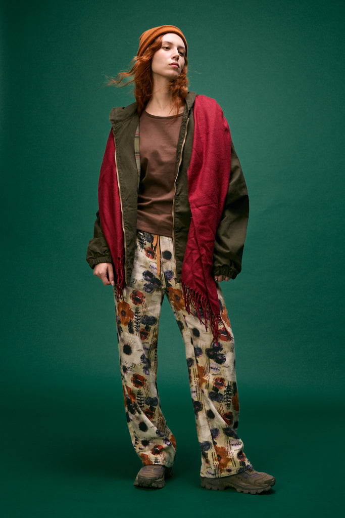 PANTALÓN ESTAMPADO FLORAL GLITCH