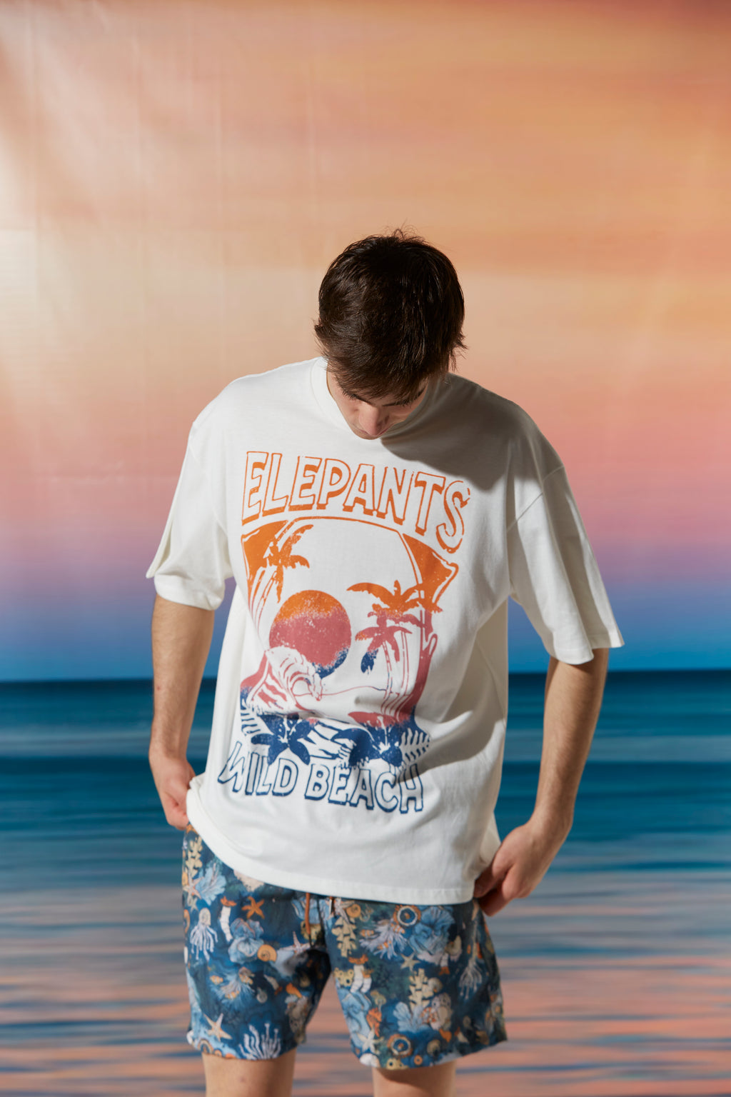 Remera Wild Beach Crudo
