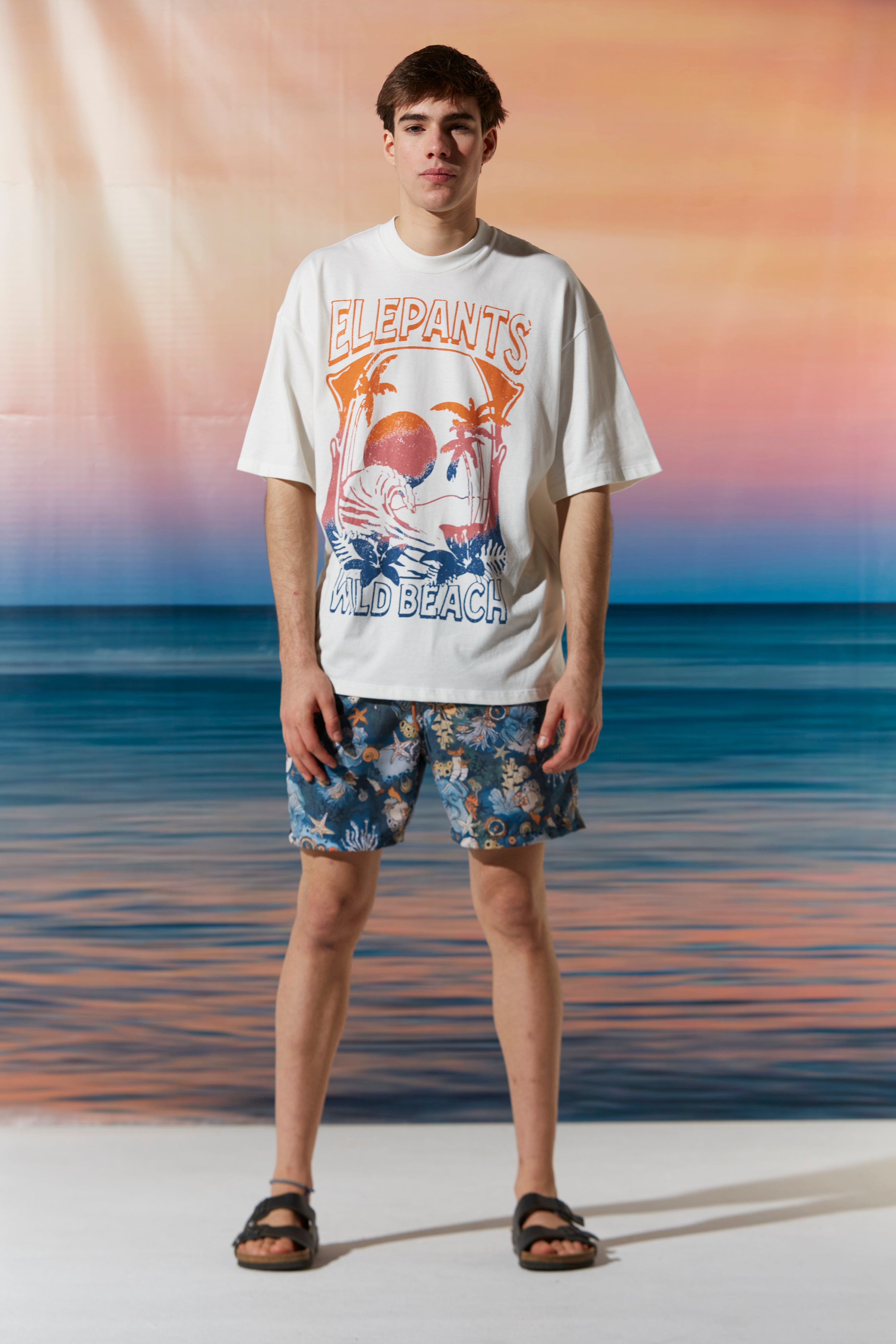 Remera Wild Beach Crudo
