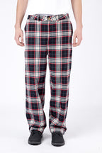 Pantalón Loose Cuadros Negro