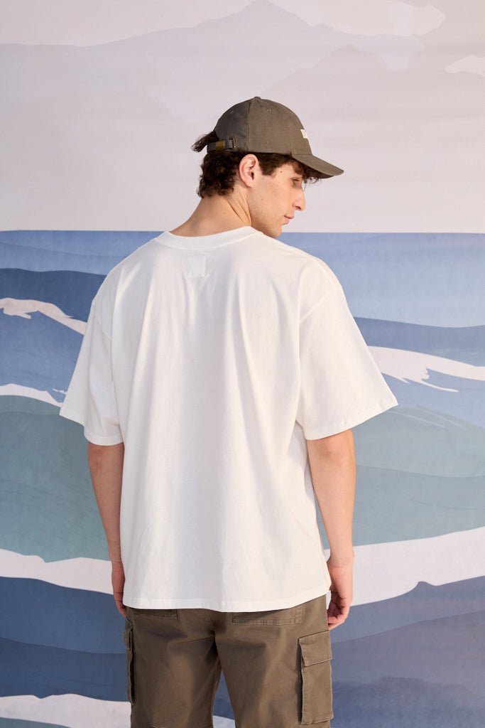POLERA OVERSIZE FISH BLANCO