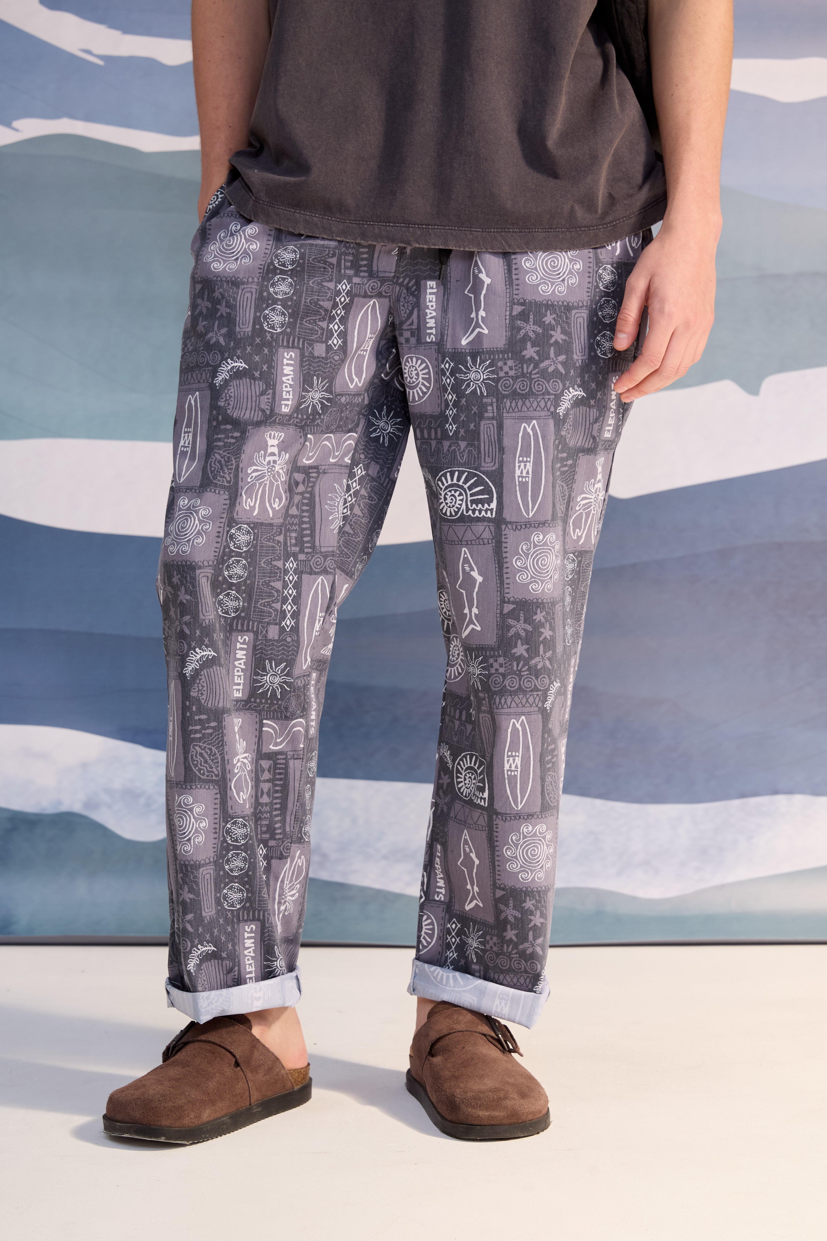 Pant Estampado Muelle Negro