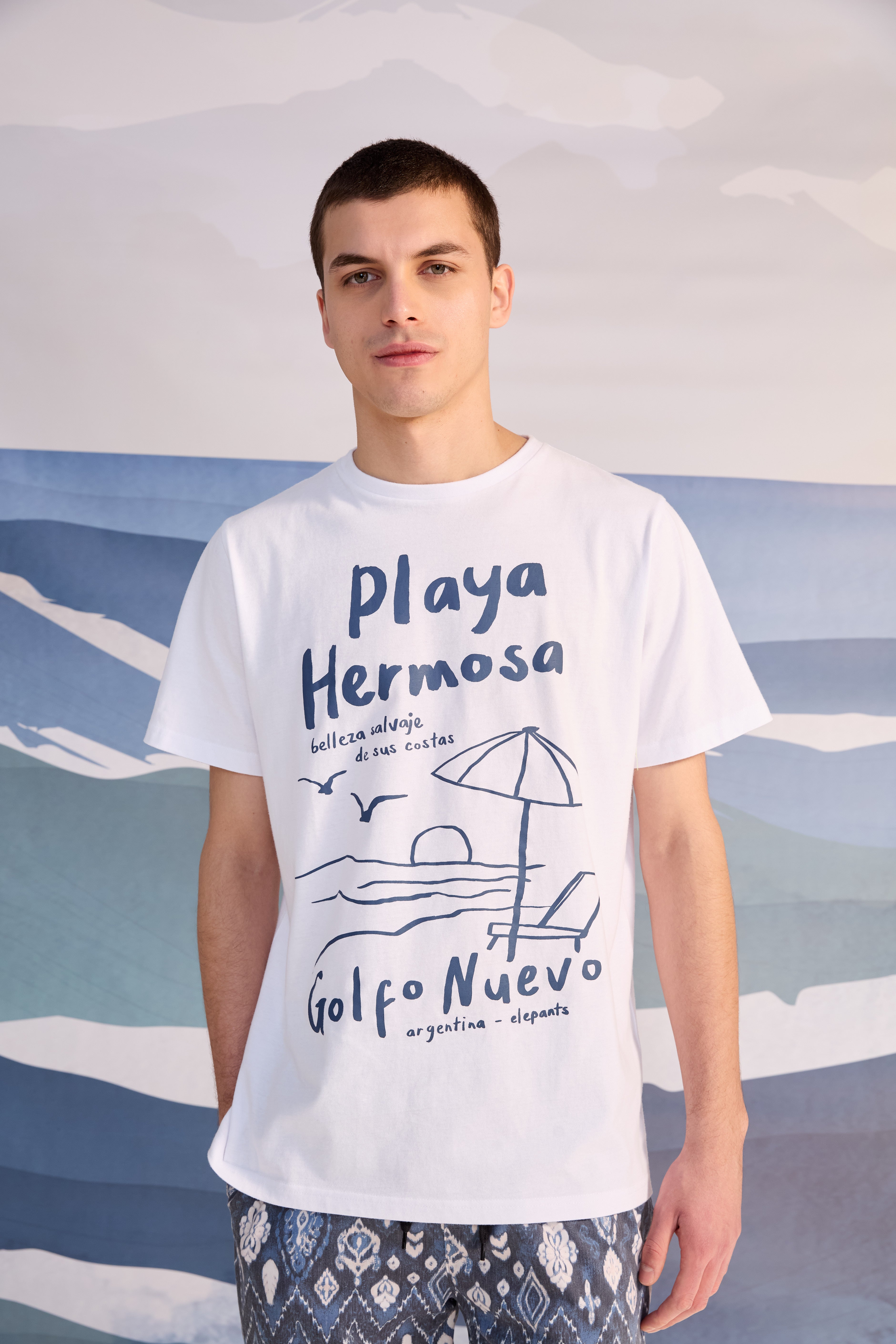 Remera Playa Hermosa Crudo