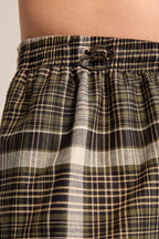 Pantalón Cargo Cuadros Verde