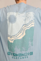 Remera Coast Azúl Aero Claro