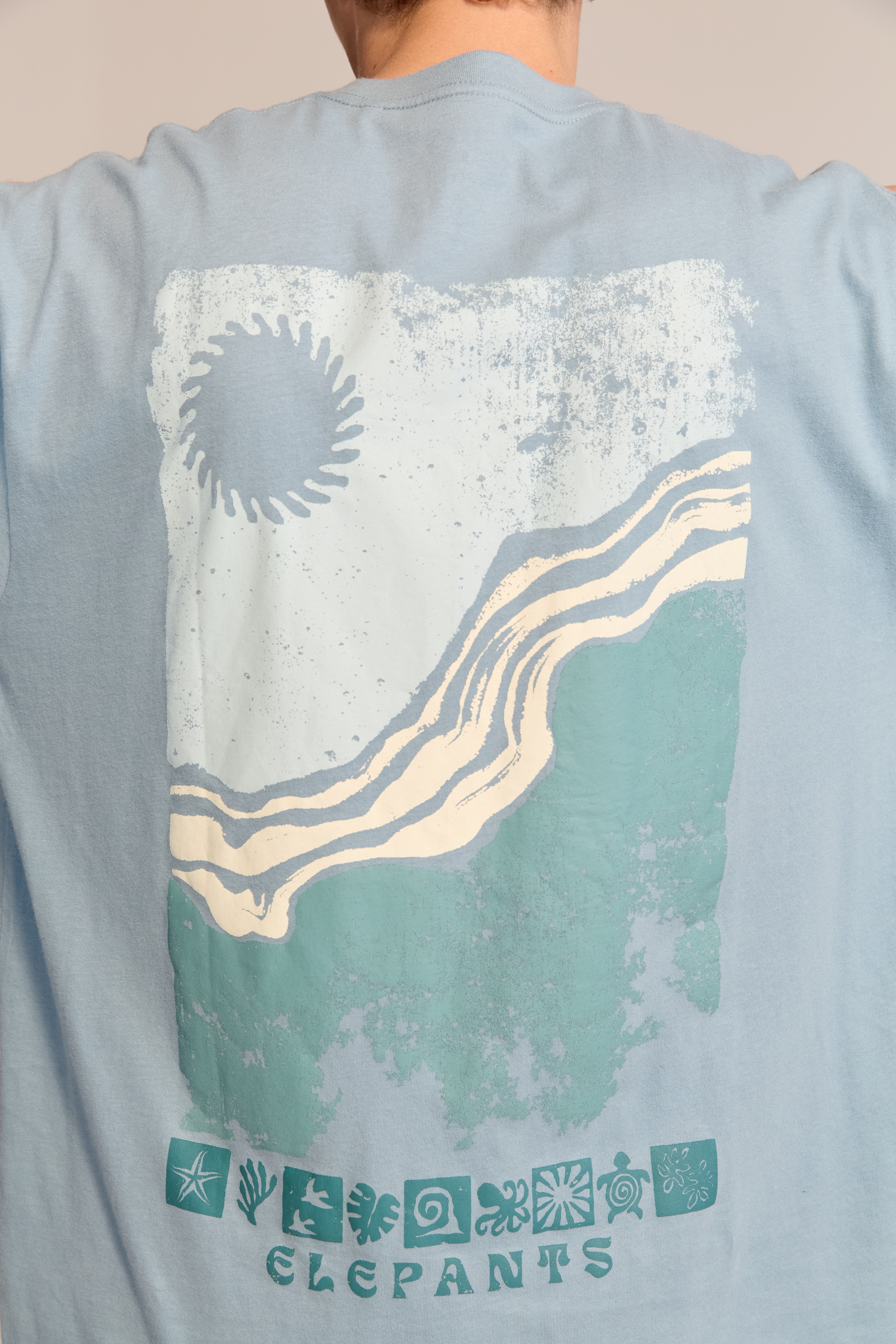Remera Coast Azúl Aero Claro