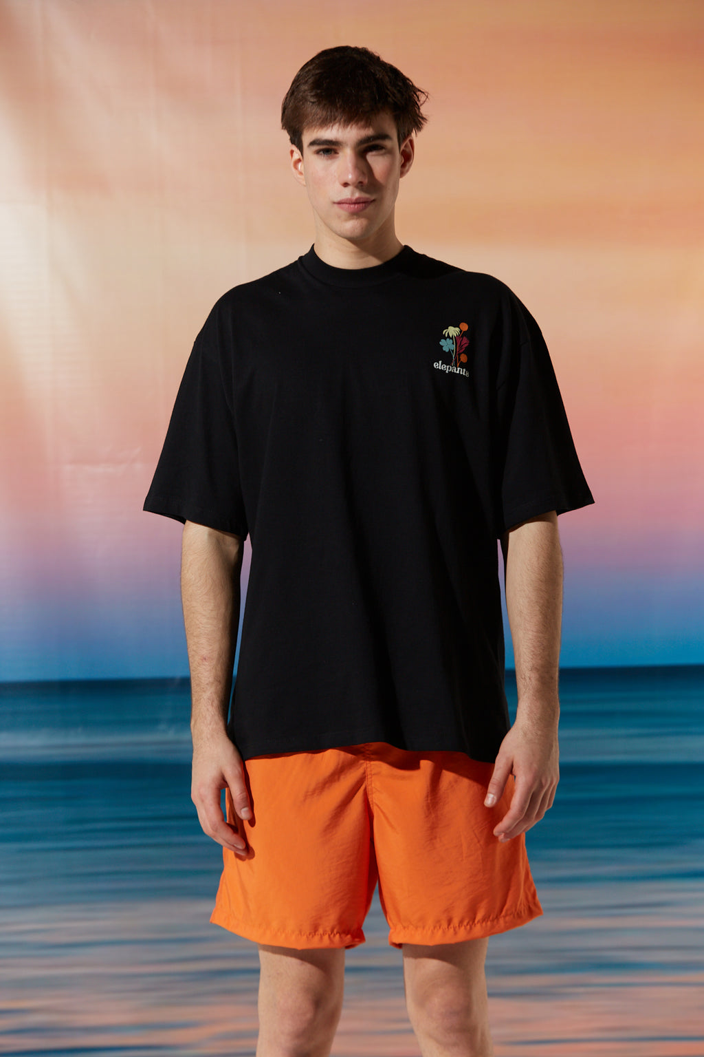 TRAJE DE BAÑO HARRY LISO NARANJA