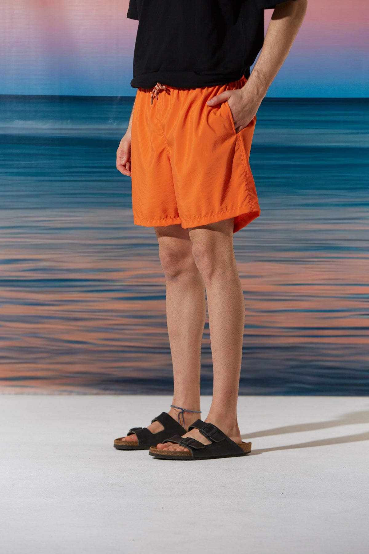 TRAJE DE BAÑO HARRY LISO NARANJA