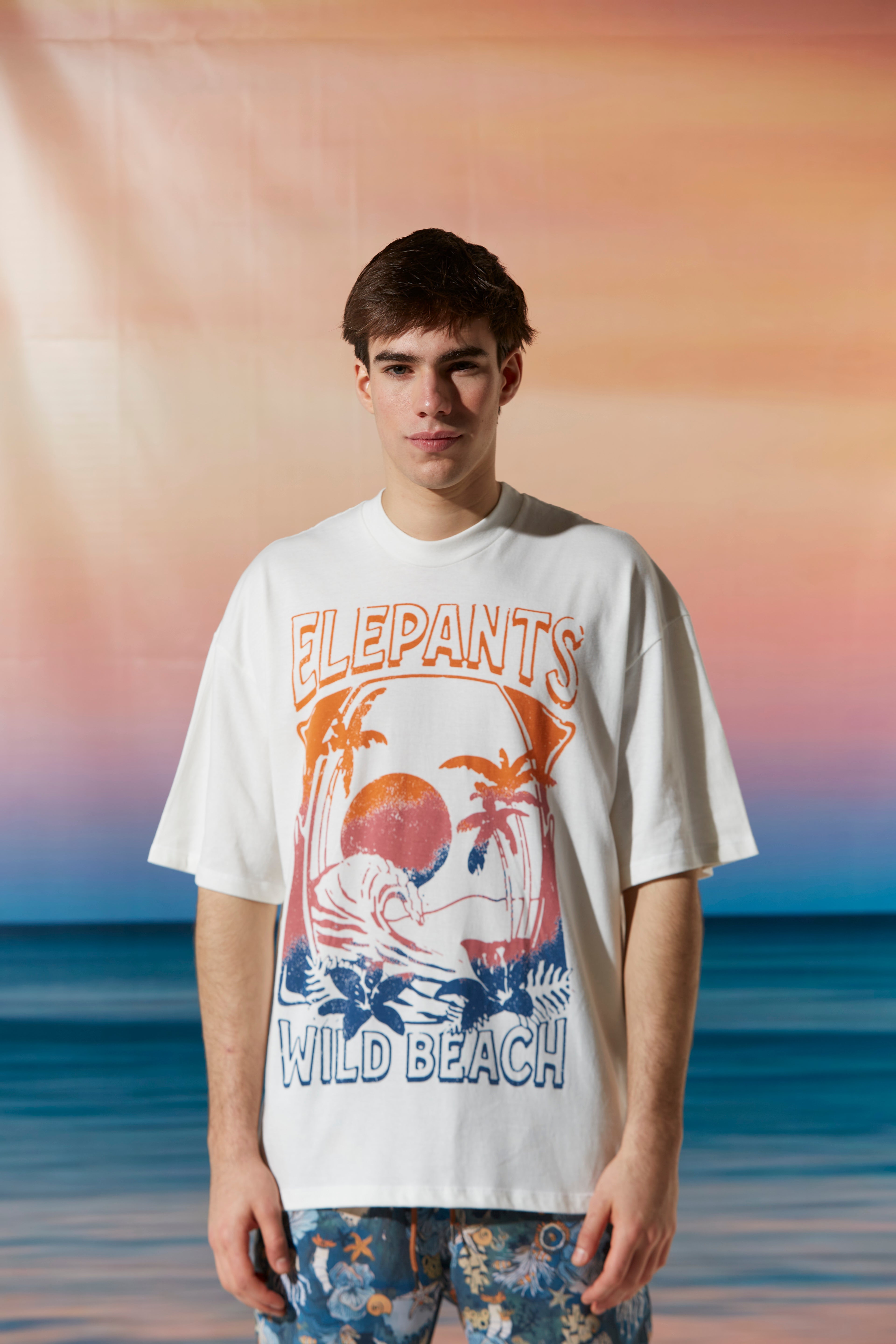 Remera Wild Beach Crudo