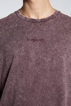 Polera Acid Wash Bordo