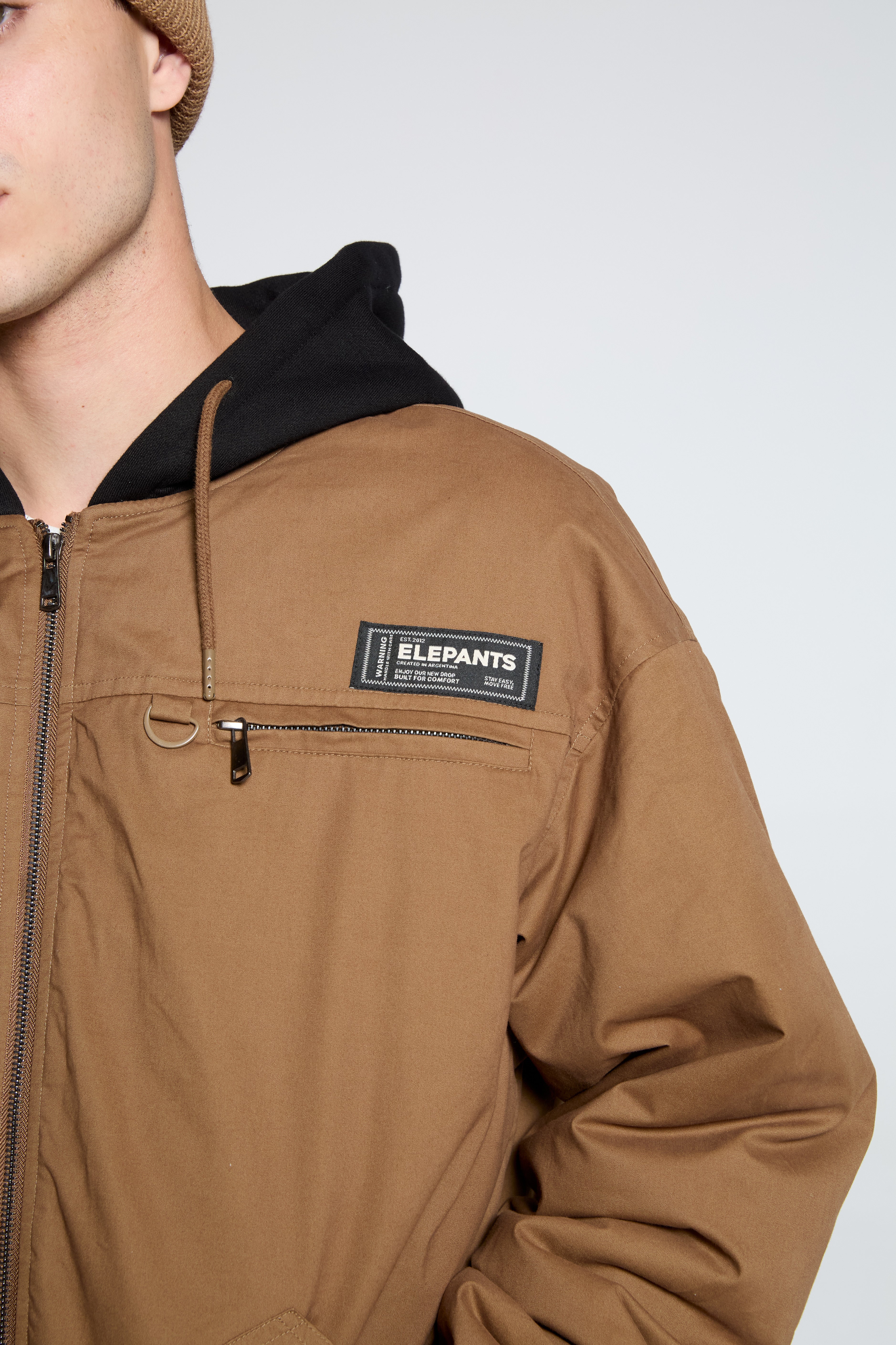 Chaqueta Bomber Donell Camel