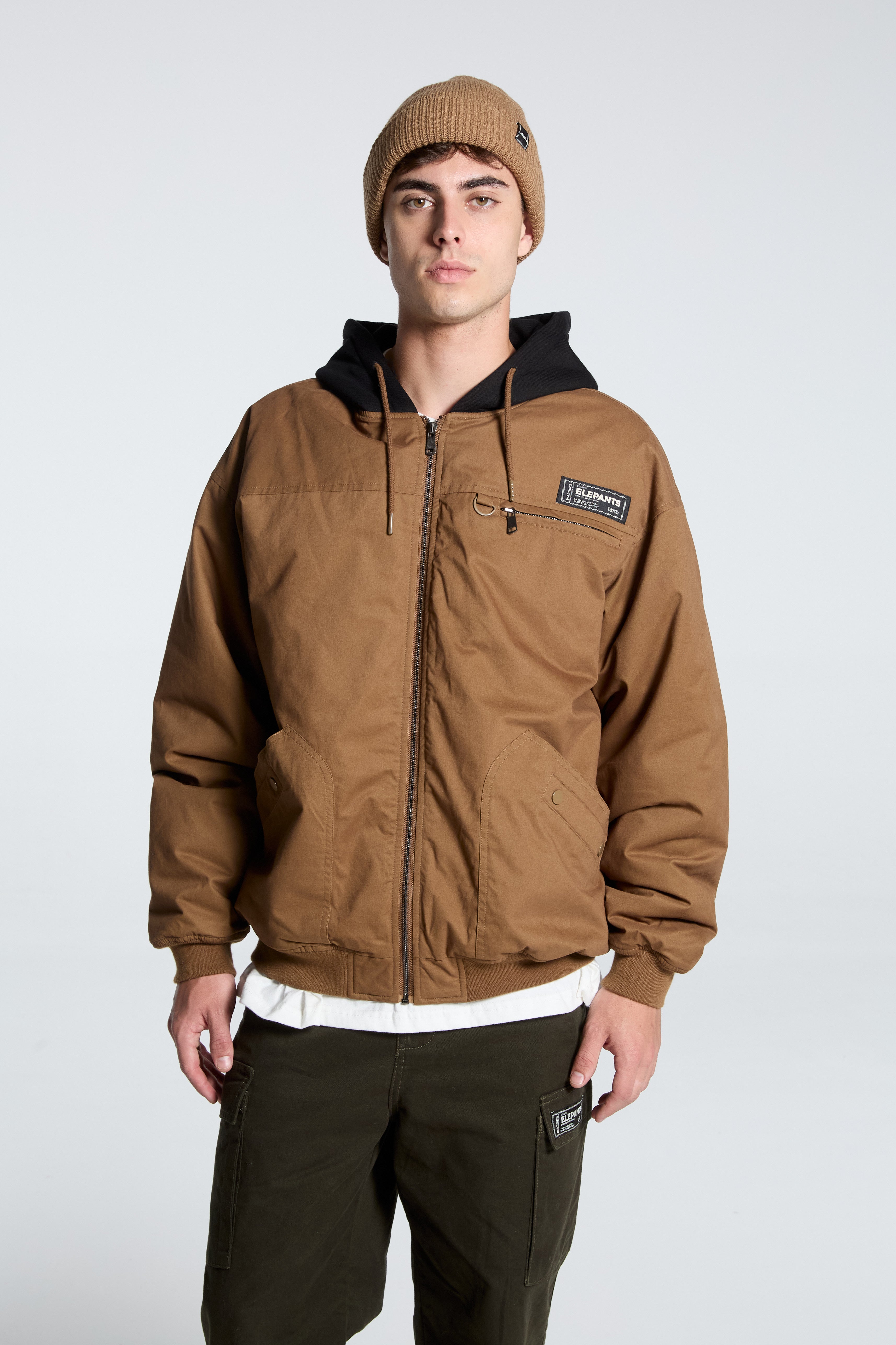 Chaqueta Bomber Donell Camel