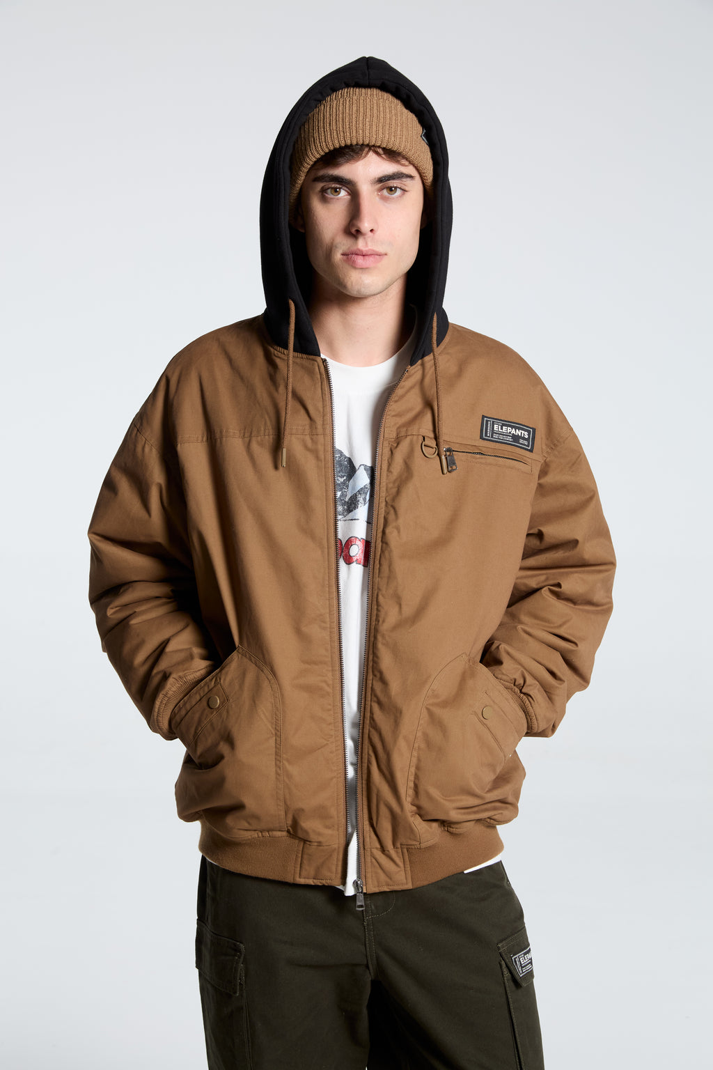 Chaqueta Bomber Donell Camel