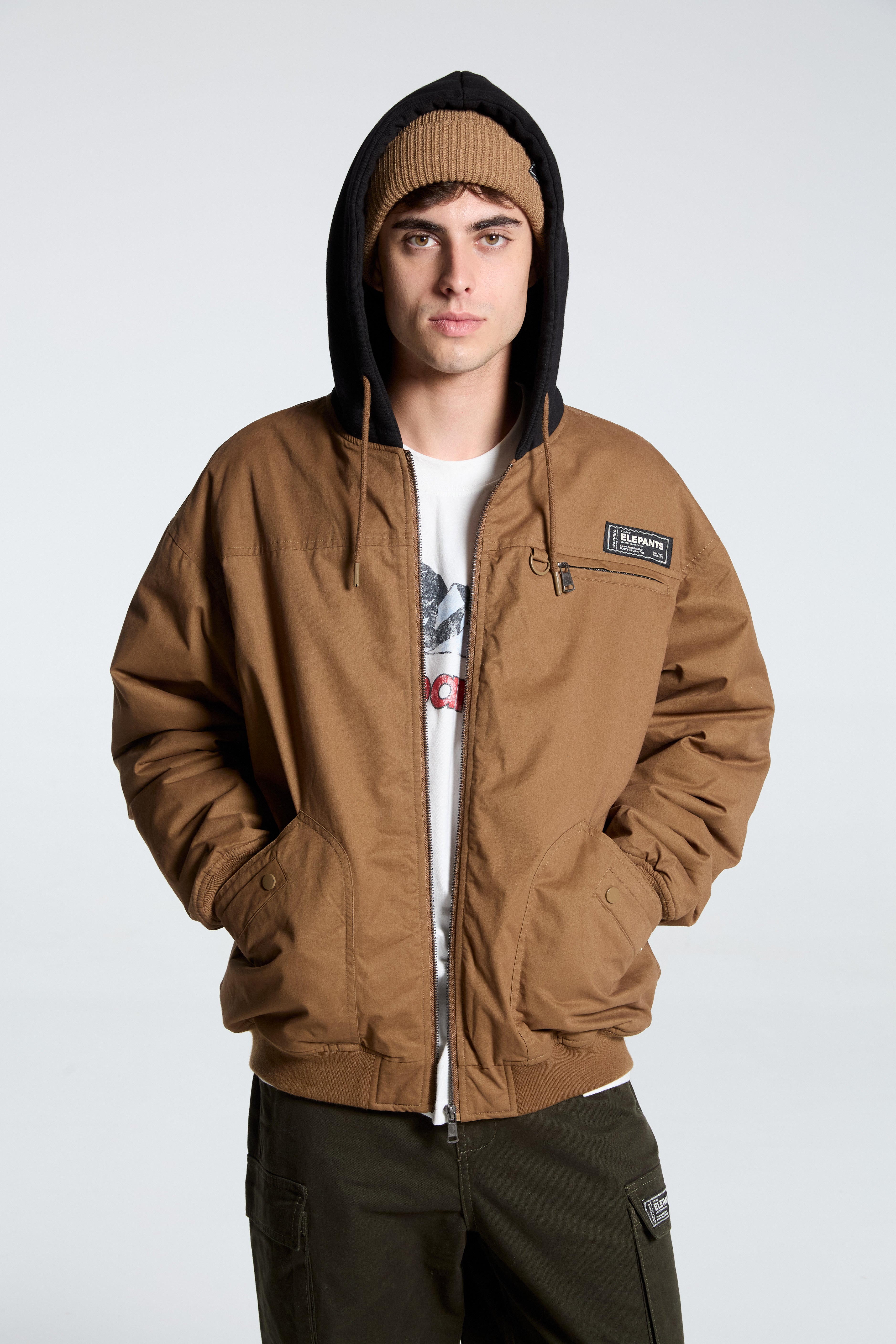 Chaqueta Bomber Donell Camel