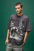 Remera Wildlife Gris Topo