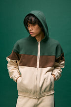 CAMPERA OVERSIZE TRICOLOR  ARENA