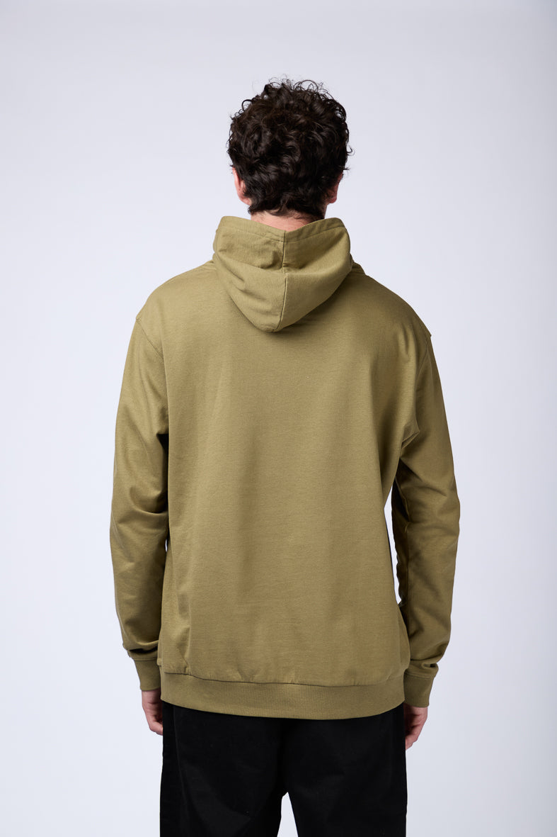 BUZO CAPUCHA SELF FRISA OLIVA