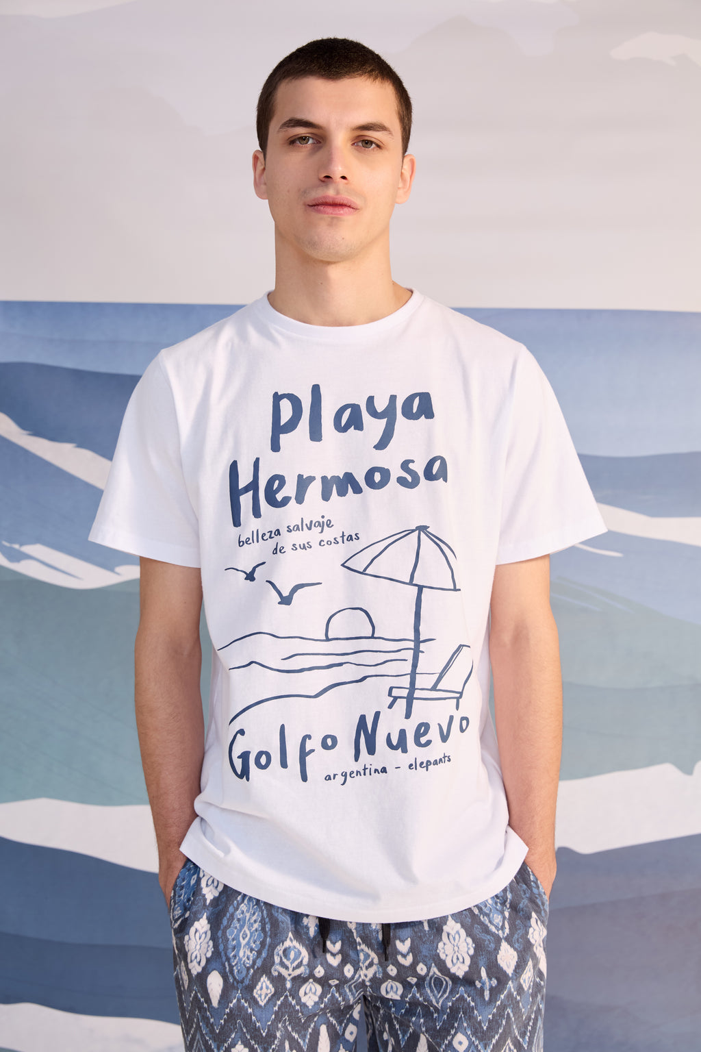 Remera Playa Hermosa Crudo