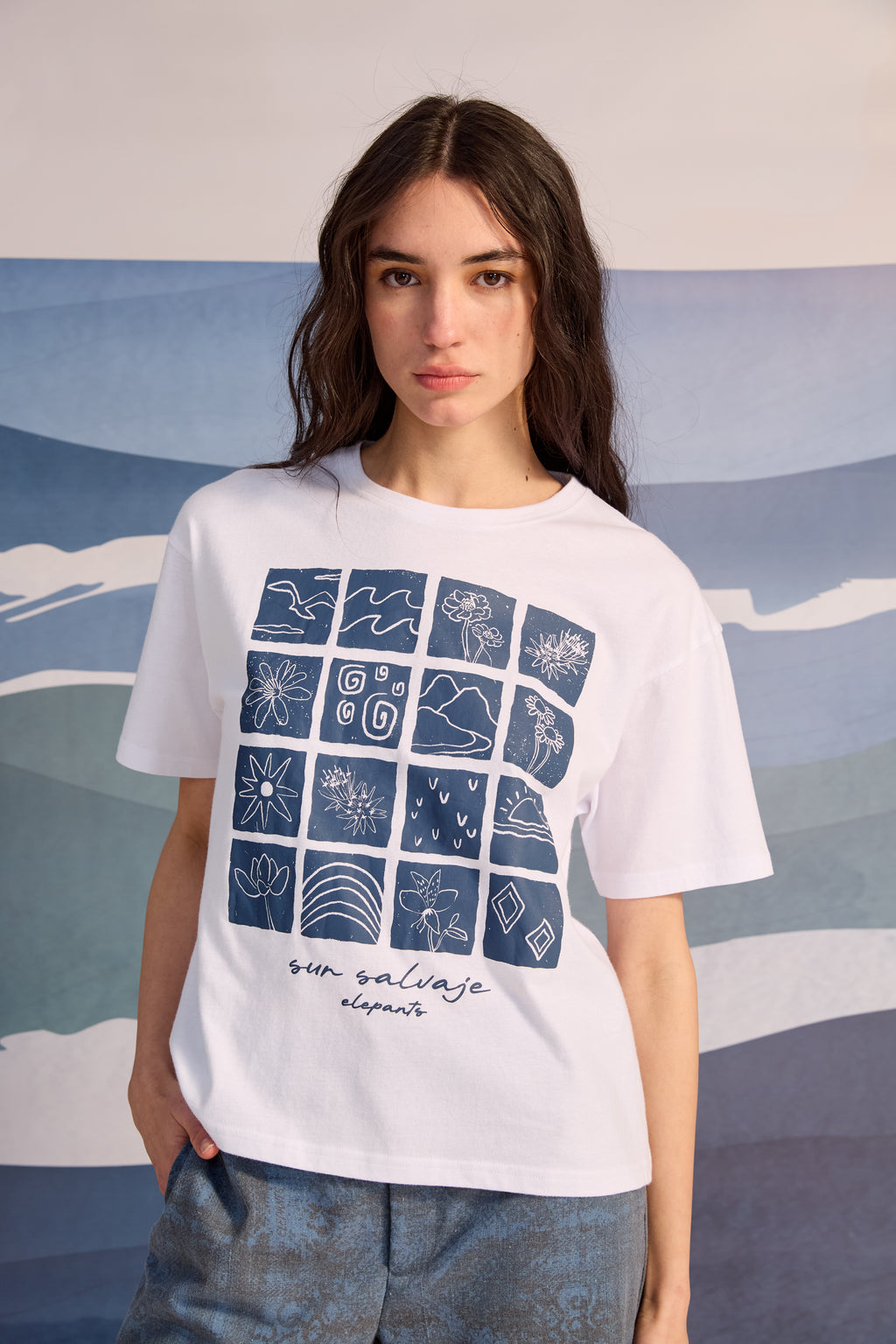 Remera Over Sur Salvaje Crudo