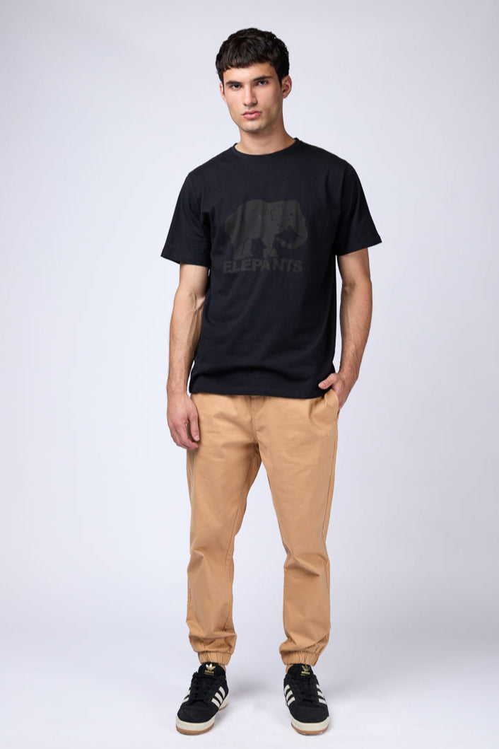 PANTALÓN JOGGER RENÉ GABARDINA CAMEL